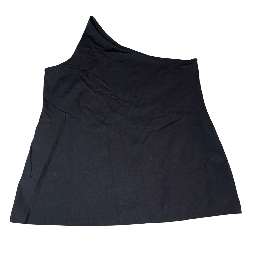 Torrid Black One Shoulder Sleeveless Top Tunic Size 4